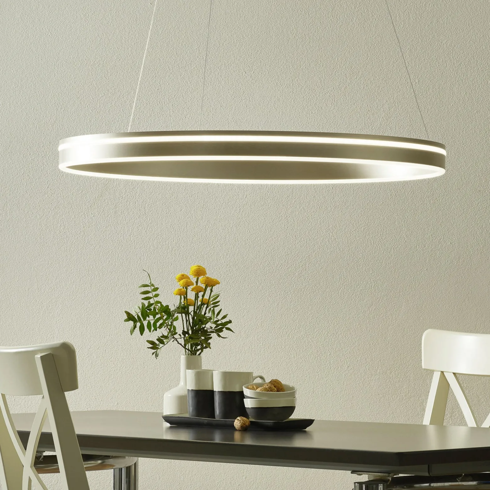 Paul Neuhaus Q-VITO LED-riippuvalaisin 79 cm teräs