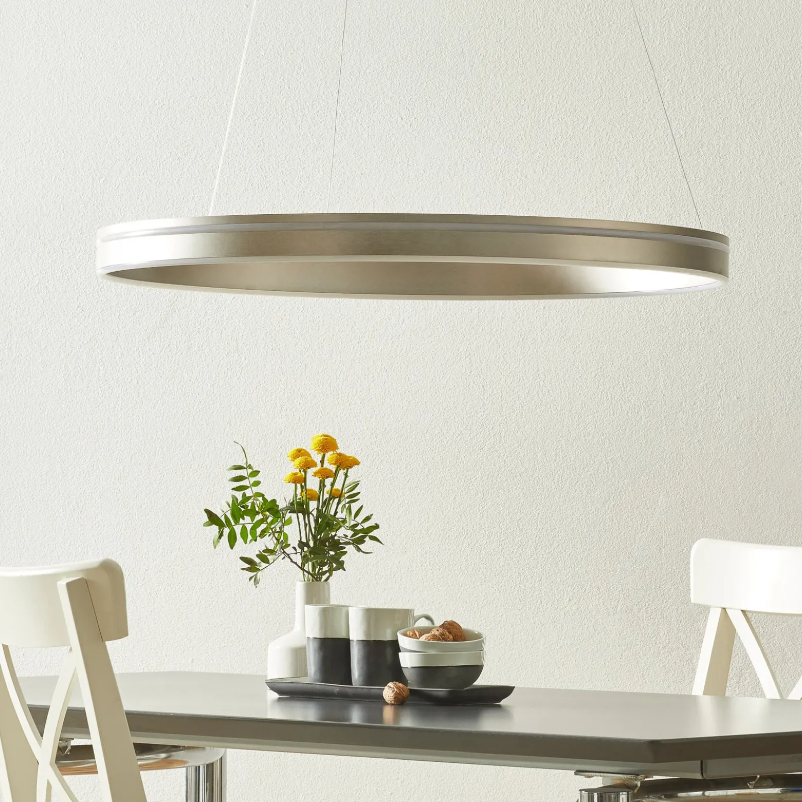 Paul Neuhaus Q-VITO LED-riippuvalaisin 79 cm teräs