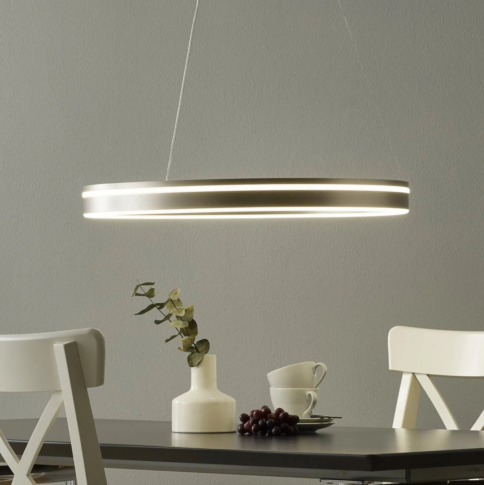 Paul Neuhaus Q-VITO LED-riippuvalaisin 59 cm teräs