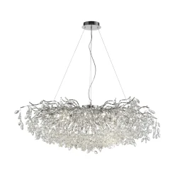 Paul Neuhaus Ricicle kattokruunu, kromi, pituus 120 cm