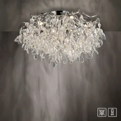 Paul Neuhaus Ricicle kattovalaisin, kristalliriippuvalaisin, Ø 60 cm