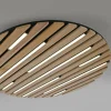 Paul Neuhaus Smart LED-kattovalaisin Q-Acoustic, puu Ø 60 cm