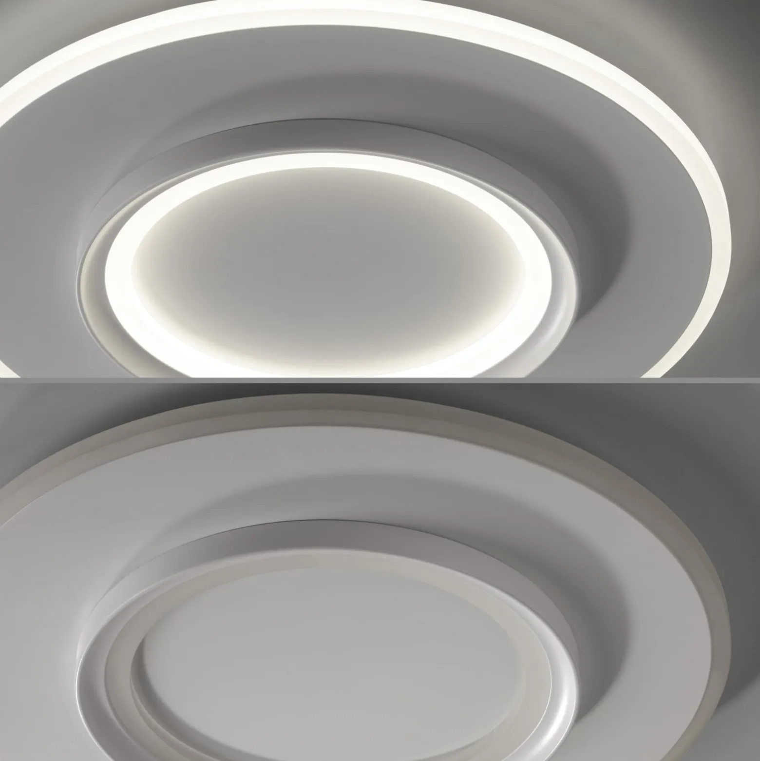 Paul Neuhaus Smart LED-kattovalaisin Q-Kalina, valkoinen, Ø 50 cm