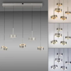 Paul Neuhaus Smart LED-ripustusvalaisin Q-Rotate, alumiini 5 valoa.