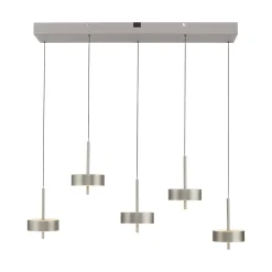 Paul Neuhaus Smart LED-ripustusvalaisin Q-Rotate, alumiini 5 valoa.