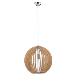 Paz riippuvalaisin puulamelleista Ø 42 cm, kromi