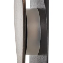 Pedra-LED-seinävalaisin, musta/wenge, teräs, puu, 3 000 K