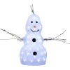 Pieni LED-luku Crystal Snowman ulkotiloihin