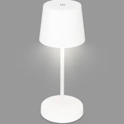 Piha LED-pöytävalaisin ladattavalla paristolla, valkoinen