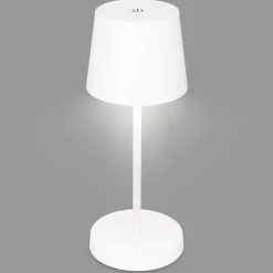Piha LED-pöytävalaisin ladattavalla paristolla, valkoinen