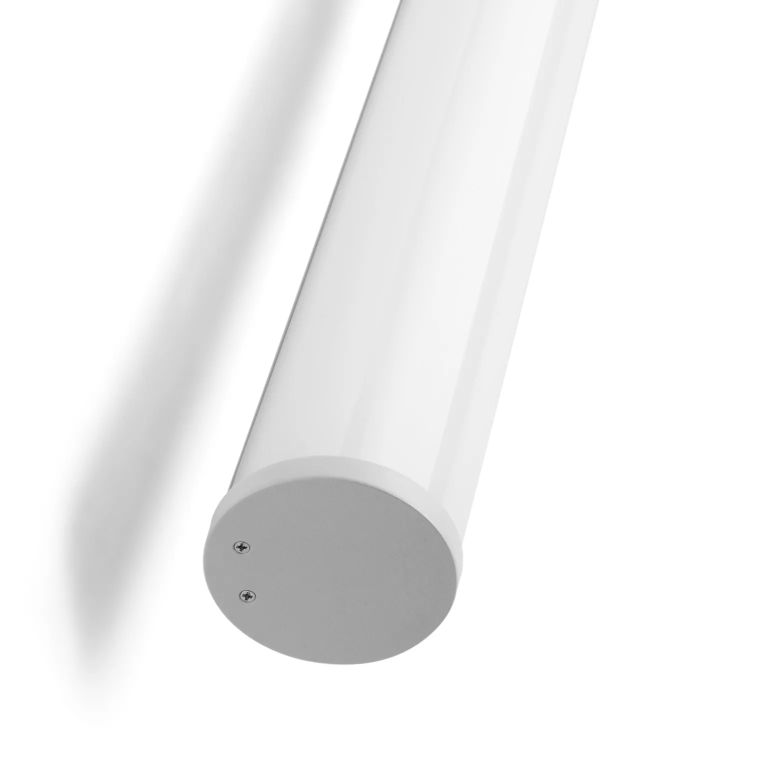 Pirgos LED-seinävalaisin, 200 cm leveä, valkoinen, muovia