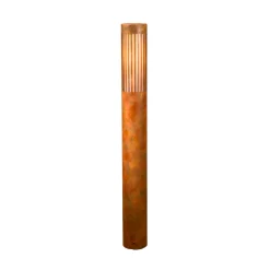 Pistoia-pylväsvalaisin, ruosteenvärinen, korkeus 95 cm, metalli, IP54