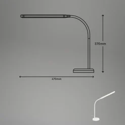 Pivaz LED-pöytävalaisin, kosketushimmentimellä, valkoinen