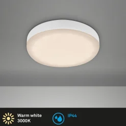 Plat upotettava LED-valonheitin, valkoinen, Ø 7,5 cm, 3 000K
