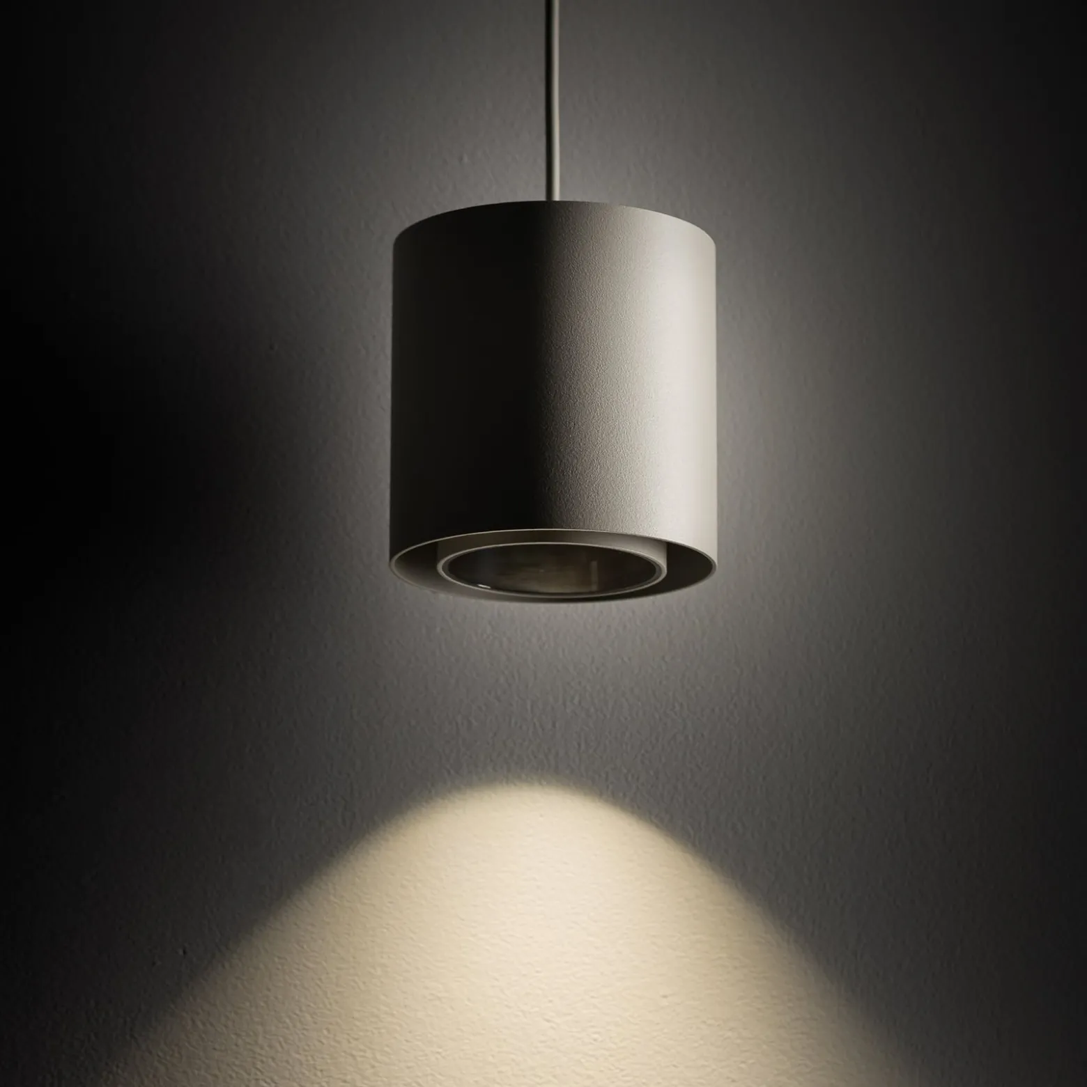 Point Duo -riippuvalaisin, silkkigray, teräs, Ø 13 cm, GU10