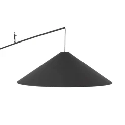 Poise-kaarivalaisin, musta, teräs, tekstiili, ulkonema 260 cm