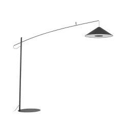 Poise-kaarivalaisin, musta, teräs, tekstiili, ulkonema 260 cm