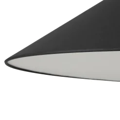 Poise-kaarivalaisin, musta, teräs, tekstiili, ulkonema 260 cm