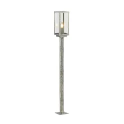 Polkuvalo Box II, 90 cm korkea, hopea/selkeä, lasi, IP44