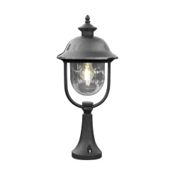 Pollarivalaisin Parma, musta, metalli, korkeus 52 cm, E27, IP43
