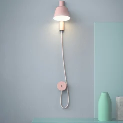 Prandina Bima W1 USB -LED-seinävalaisin, roosa