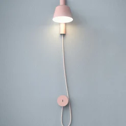 Prandina Bima W1 USB -LED-seinävalaisin, roosa