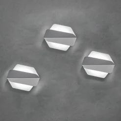 Prandina Dolomite W1-LED-seinälamppu 3x 3000K valk