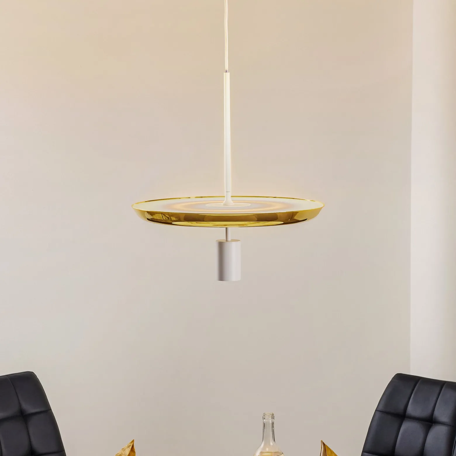 Prandina Landing S50 -LED-riippuvalo, messinki