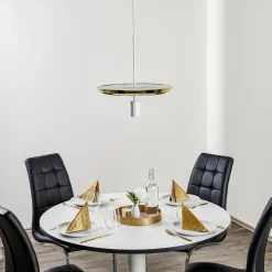 Prandina Landing S50 -LED-riippuvalo, messinki