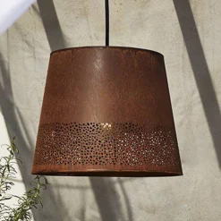 PR Home Corta-riippuvalo, ruosteenvärinen, pistoke, Ø 38 cm, E27