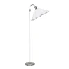 PR Home Frenja lattiavalaisin, valkoinen/kromi, Ø 45 cm