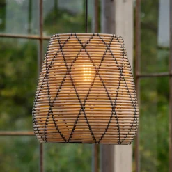PR Home Lollo ulkovalaisin, luonnon rottinki-look, Ø 38 cm