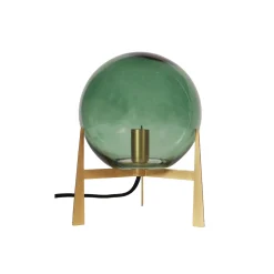 PR Home Milla -pöytälamppu, K 28 cm kulta/vihreä