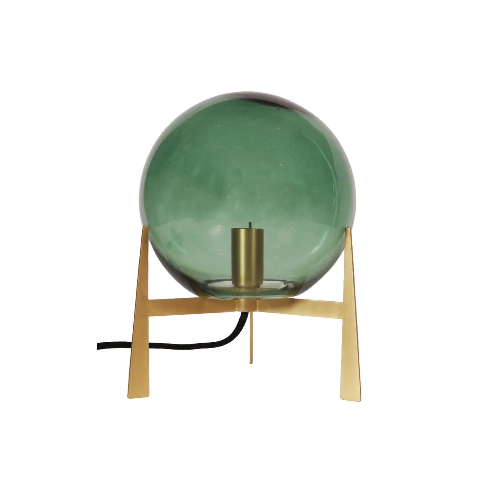 PR Home Milla -pöytälamppu, K 28 cm kulta/vihreä