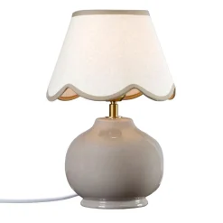 PR Home pöytälamppu Nell, nougat, keraaminen, korkeus 34 cm, E27