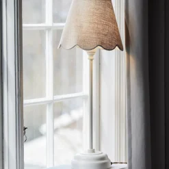 PR Home pöytävalaisin Lottie Jasmine pellava beige/off-white Ø21cm