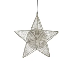 PR Home Rigel -koristetähti metallia Ø50 cm hopea