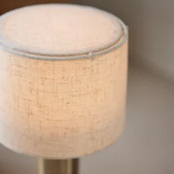 PR Home Tiara ladattava pöytävalaisin, CCT, pellava/messinki