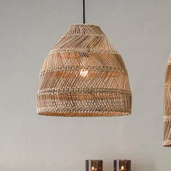 PR Home Ulkoriippuvalaisin Maja, rottinki, Ø 36 cm, pistoke, IP44