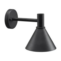 PR Home ulkoseinävalaisin Minitripp, musta, IP44, metallia