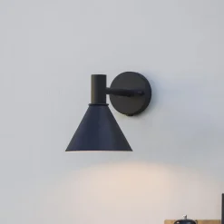 PR Home ulkoseinävalaisin Minitripp, musta, IP44, metallia