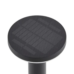 PRIOS LED-aurinkokäyttöinen jalkavalaisin Kalen, musta, 50 cm, liiketunnistin