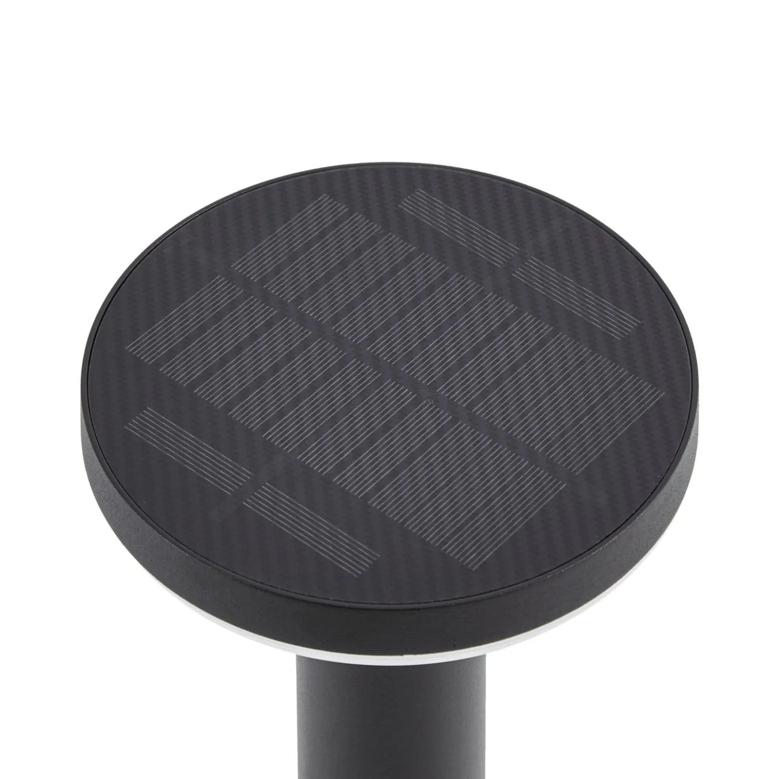 PRIOS LED-aurinkokäyttöinen jalkavalaisin Kalen, musta, 50 cm, liiketunnistin