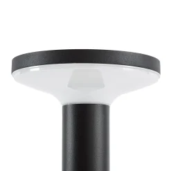 PRIOS LED-aurinkokäyttöinen jalkavalaisin Kalen, musta, 50 cm, liiketunnistin