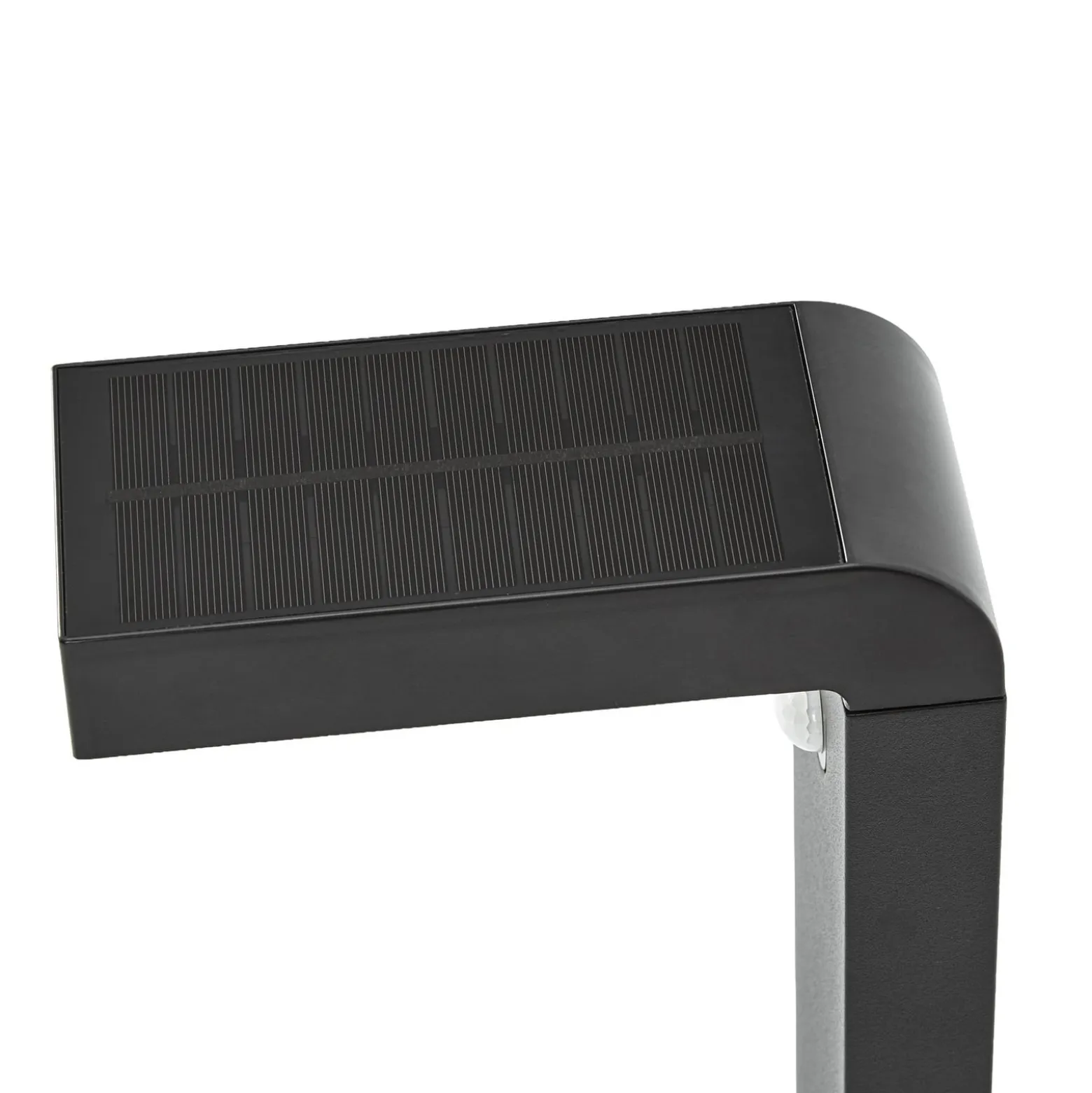 Prios LED-aurinkokäyttöinen pylväsvalaisin Aurino, musta, 75 cm, anturi