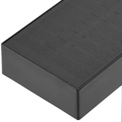 Prios LED-aurinkokäyttöinen pylväsvalaisin Aurino, musta, 75 cm, anturi