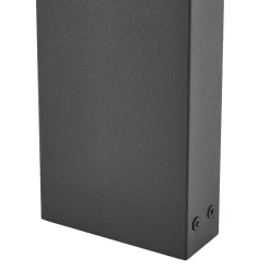 Prios LED-aurinkokäyttöinen pylväsvalaisin Aurino, musta, 75 cm, anturi
