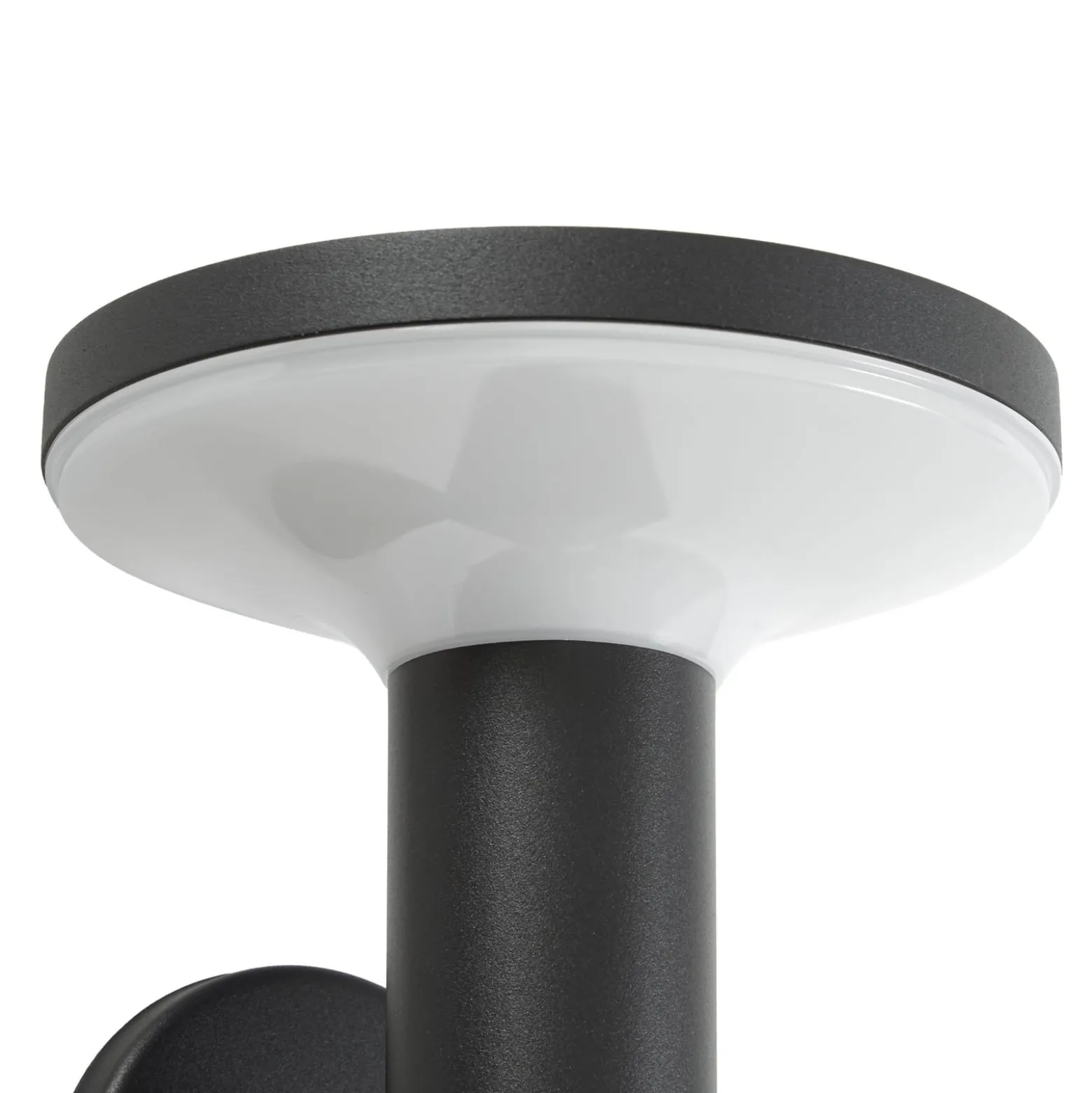 PRIOS LED-aurinkokäyttöinen seinävalaisin Kalen, 17 cm, musta, liiketunnistin
