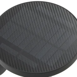 PRIOS LED-aurinkokäyttöinen seinävalaisin Kalen, 17 cm, musta, liiketunnistin