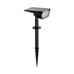 Prios LED-aurinkopistevalaisin Helier, 49 cm, musta, maapiikki